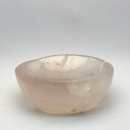 Oval rosakvarts skål 9 cm | nr. 2