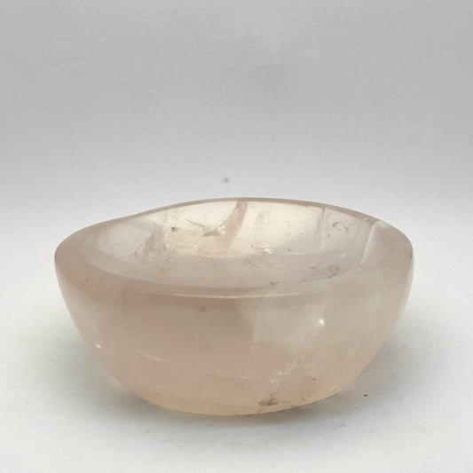 Billede af Oval rosakvarts skål 9 cm | nr. 2