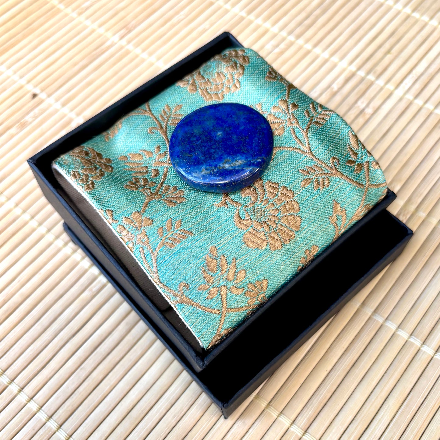 Turquoise Gold Flowers - Intention Wristband Turquoise Gold Flowers - Intention Wristband