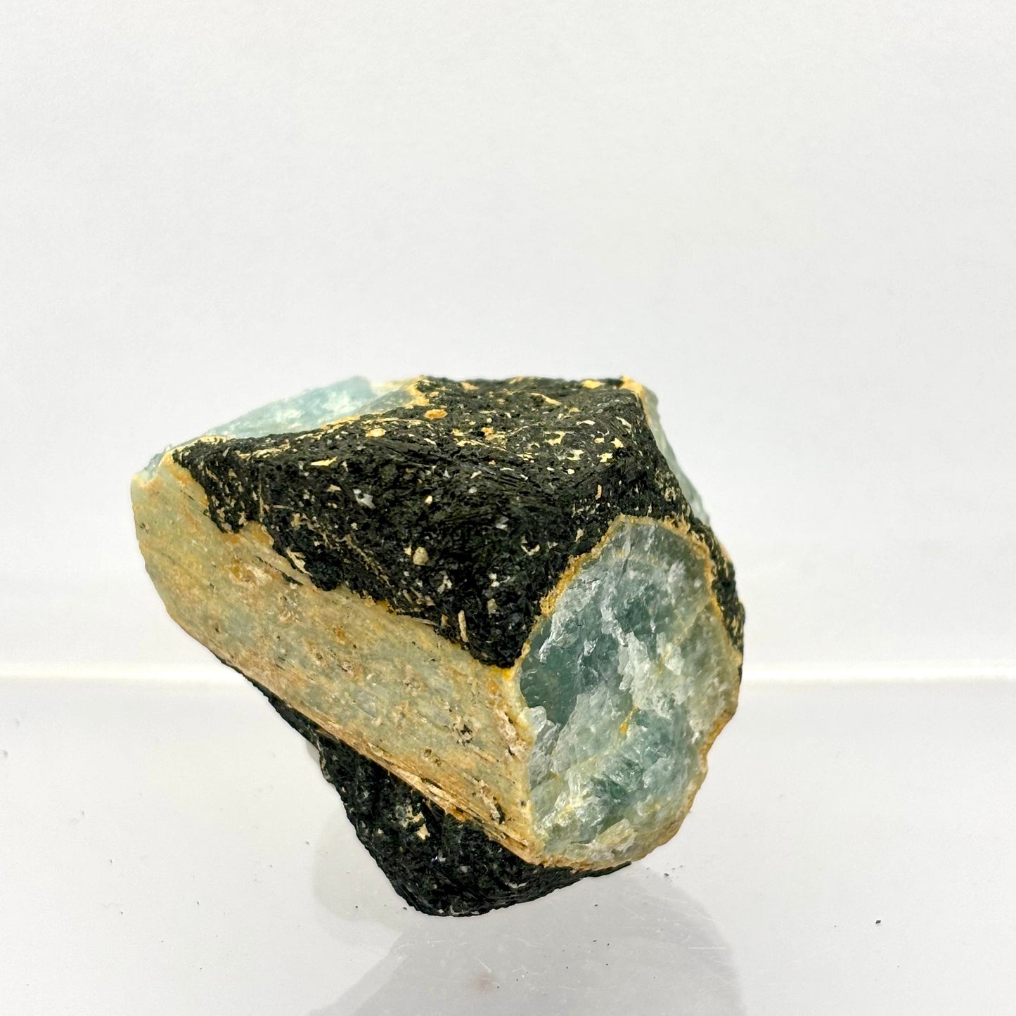 Akvamarin m. Micro Turmalin 4,5 cm blå | nr. 4 Akvamarin m. Micro Turmalin 4,5 cm blå | nr. 4