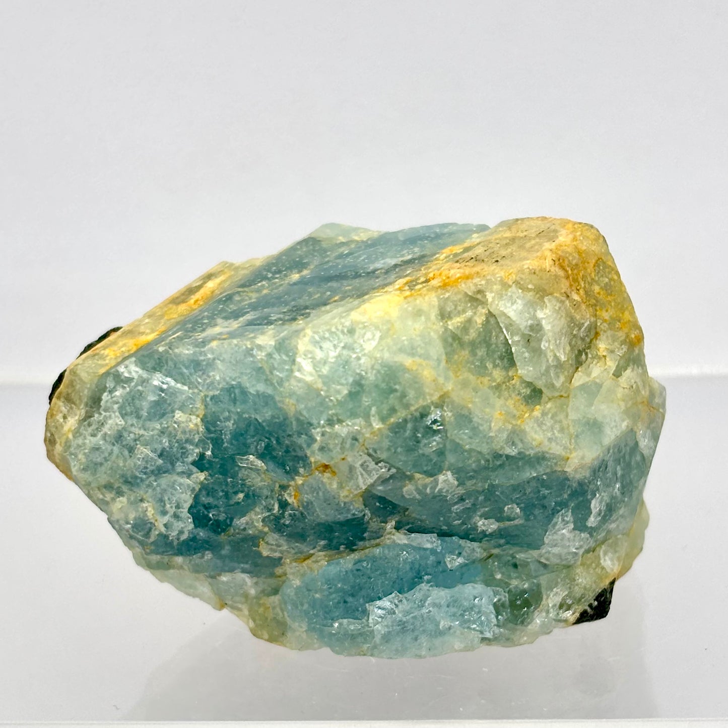 Akvamarin m. Turmalin 5 cm blå | nr. 3 Akvamarin m. Turmalin 5 cm blå | nr. 3