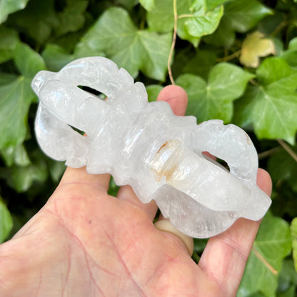 Vajra Dorje | håndskåret | Himalaya Bjergkrystal | 13,5 cm