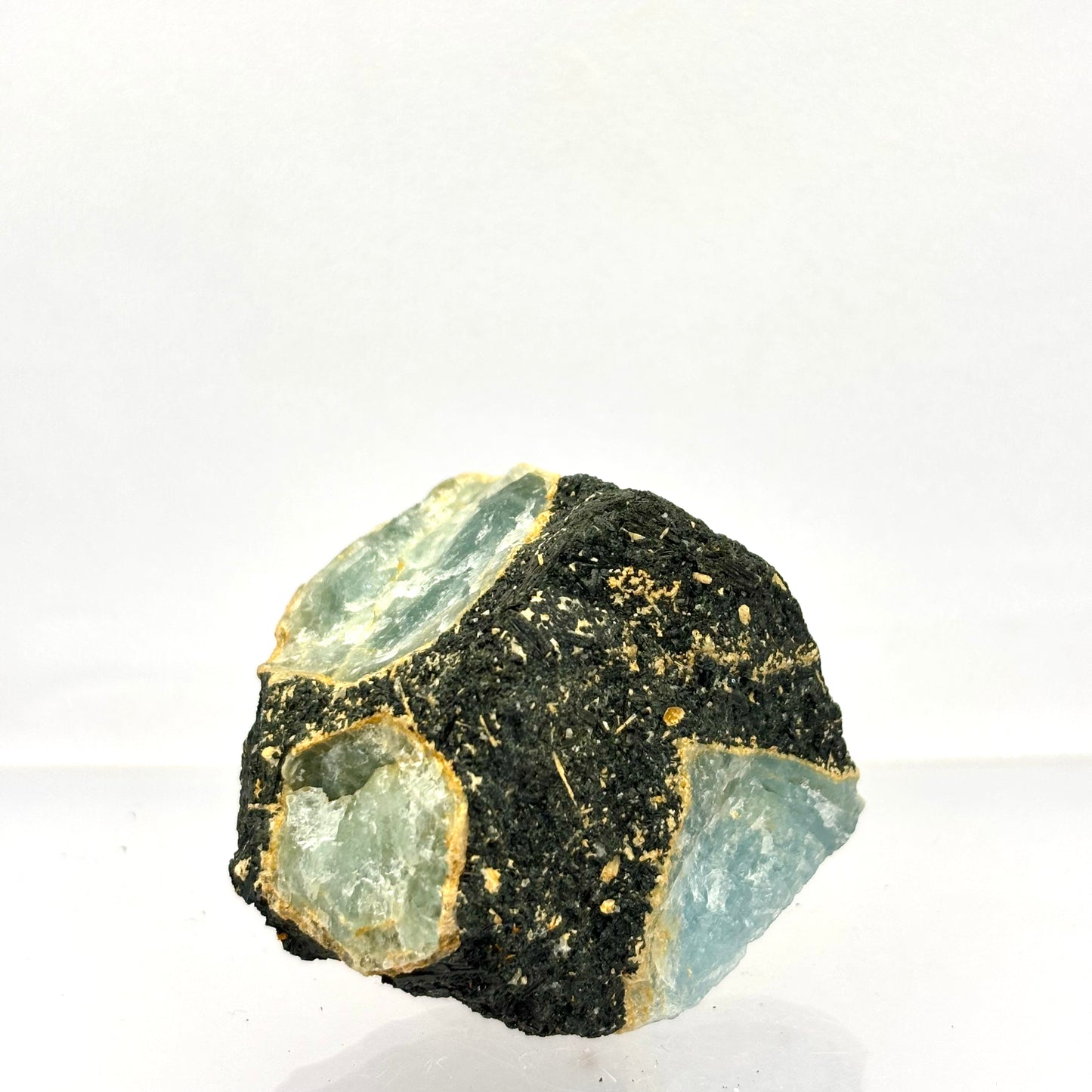 Akvamarin m. Micro Turmalin 4,5 cm blå | nr. 4 Akvamarin m. Micro Turmalin 4,5 cm blå | nr. 4