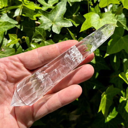 12 facet Vogel bjergkrystal 16,7 cm
