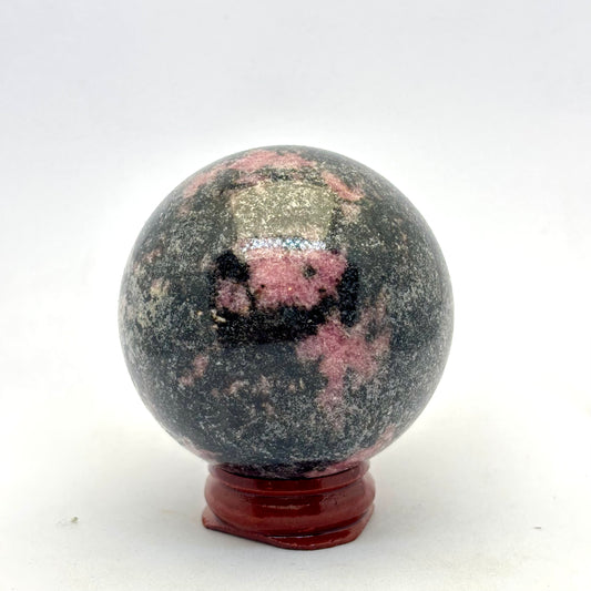 Billede af Rhodonit kugle 5,5 cm