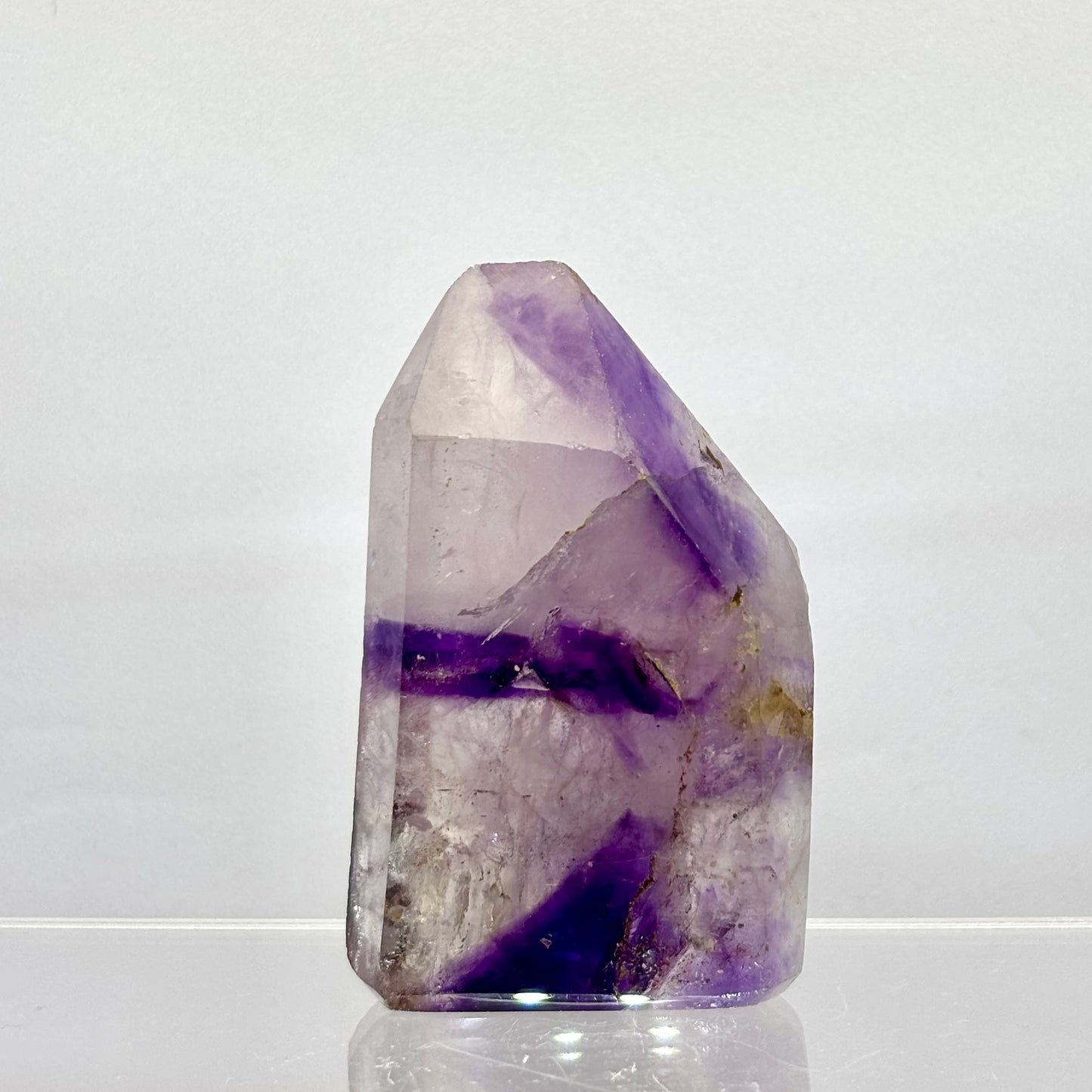 Unik ametyst spids 5,8 cm - poleret | nr. 3 Unik ametyst spids 5,8 cm - poleret | nr. 3