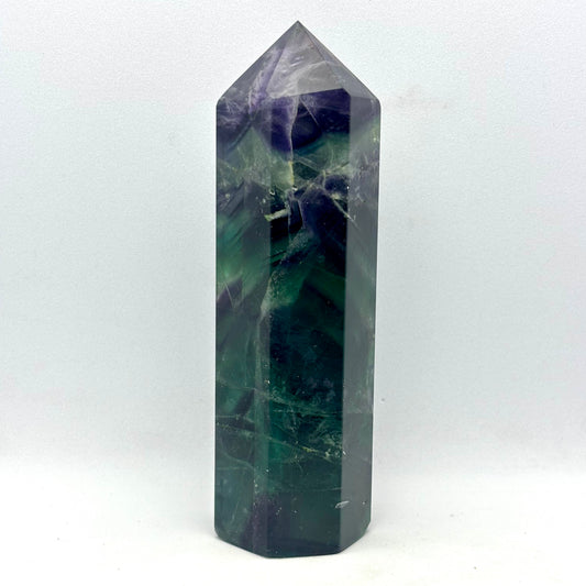 Billede af Regnbue fluorit tårn - 11,2 cm | nr. 3