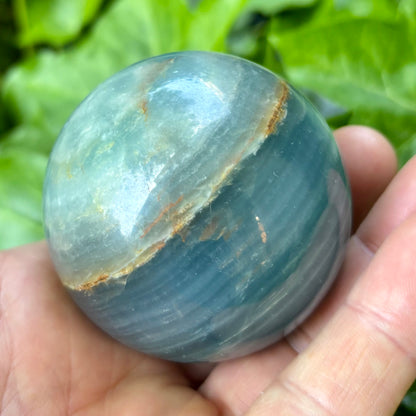 Blue onyx kugle - 6 cm | nr. 6