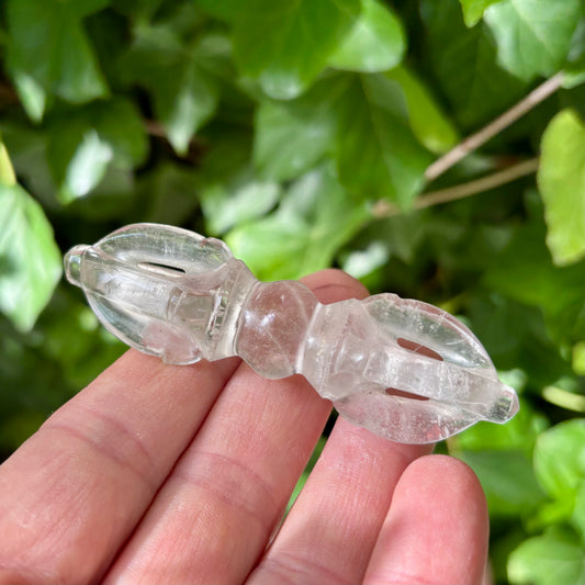 Billede af Vajra Dorje | håndskåret | Himalaya Bjergkrystal | 8,8 cm