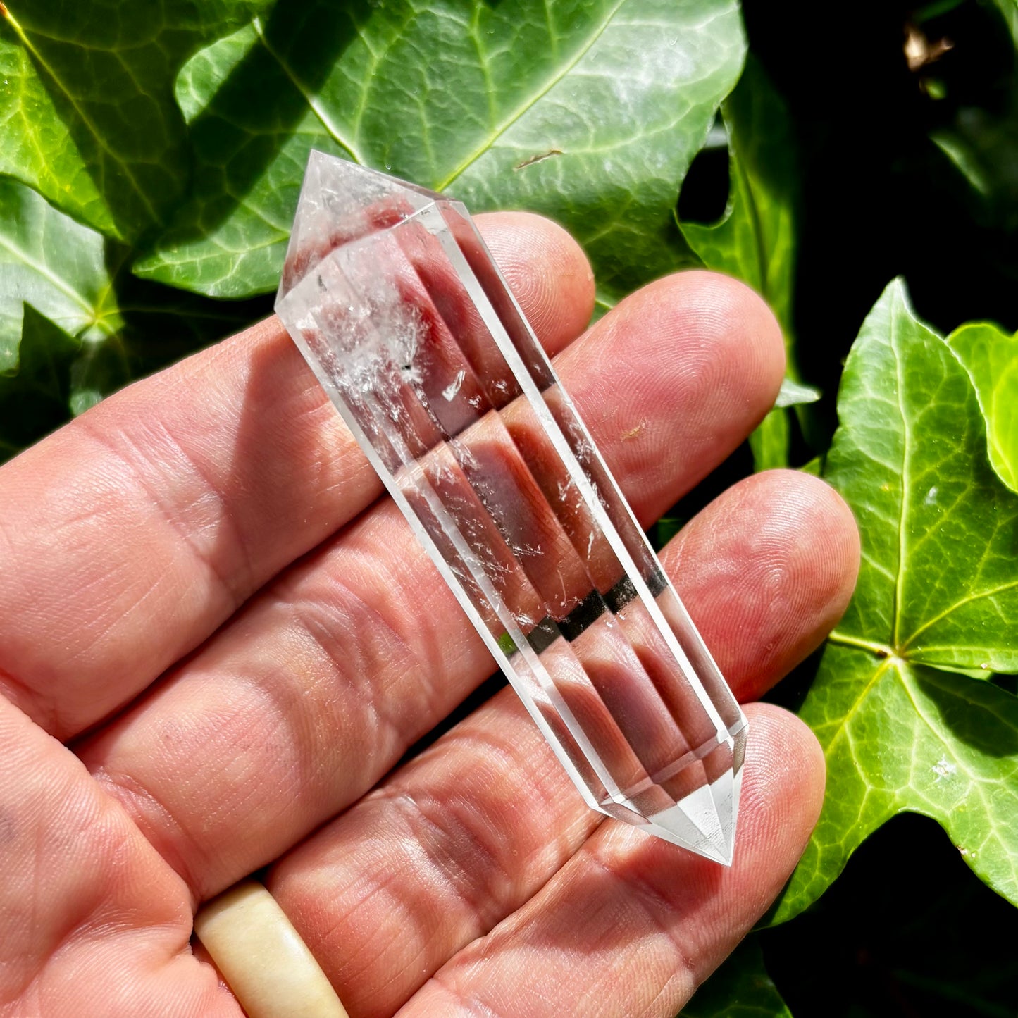 Vogel-cut Himalaya bjergkrystal | 12 facetter | 8 cm Vogel-cut Himalaya bjergkrystal | 12 facetter | 8 cm