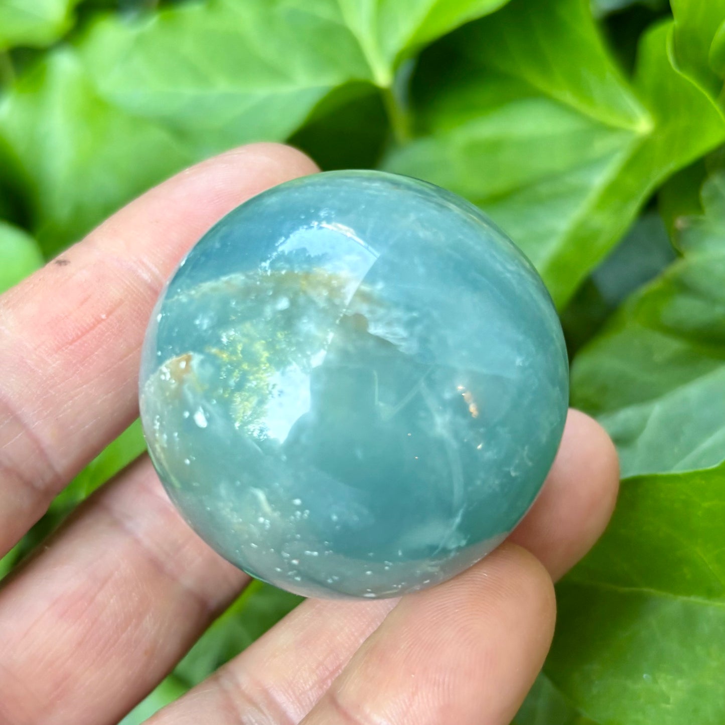 Blue onyx kugle - 4,5 cm | nr. 3 Blue onyx kugle - 4,5 cm | nr. 3