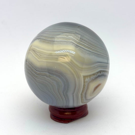 Billede af Kugle grå/blå agat 5,8 cm