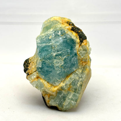 Akvamarin m. Turmalin 7 cm blå | nr. 1