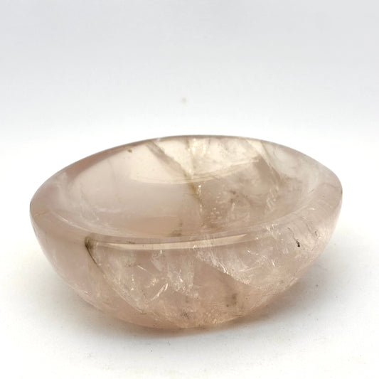 Billede af Oval rosakvarts skål 8 cm | nr. 5