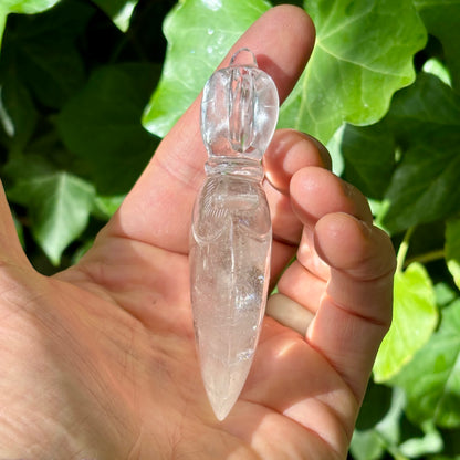 Kartika Vajra Dorje | håndskåret Himalaya Bjergkrystal | 9,8 cm