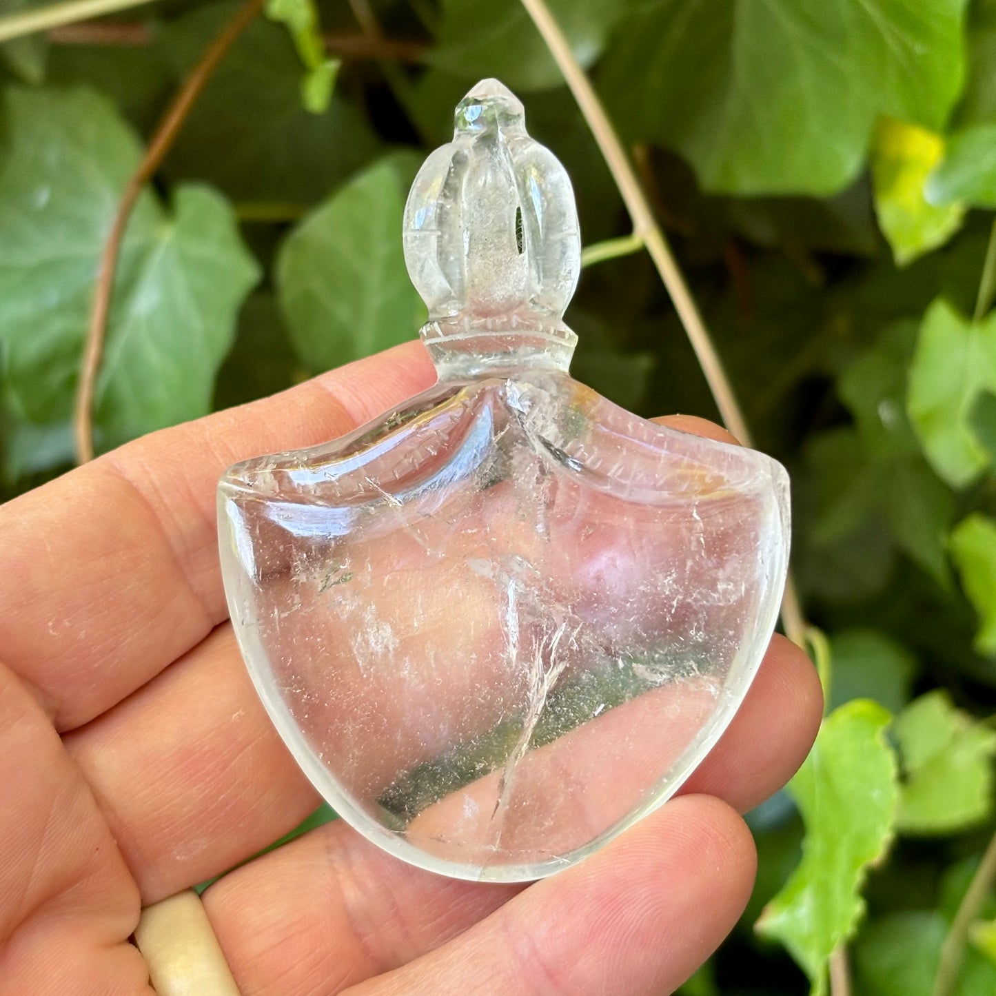 Kartika Vajra Dorje | håndskåret | Himalaya Bjergkrystal | 8,8 cm Kartika Vajra Dorje | håndskåret | Himalaya Bjergkrystal | 8,8 cm