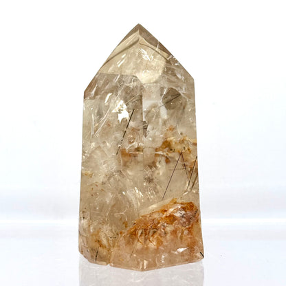 Bjergkrystal spids med rutiler, Madagaskar 6,7 cm | nr. 5