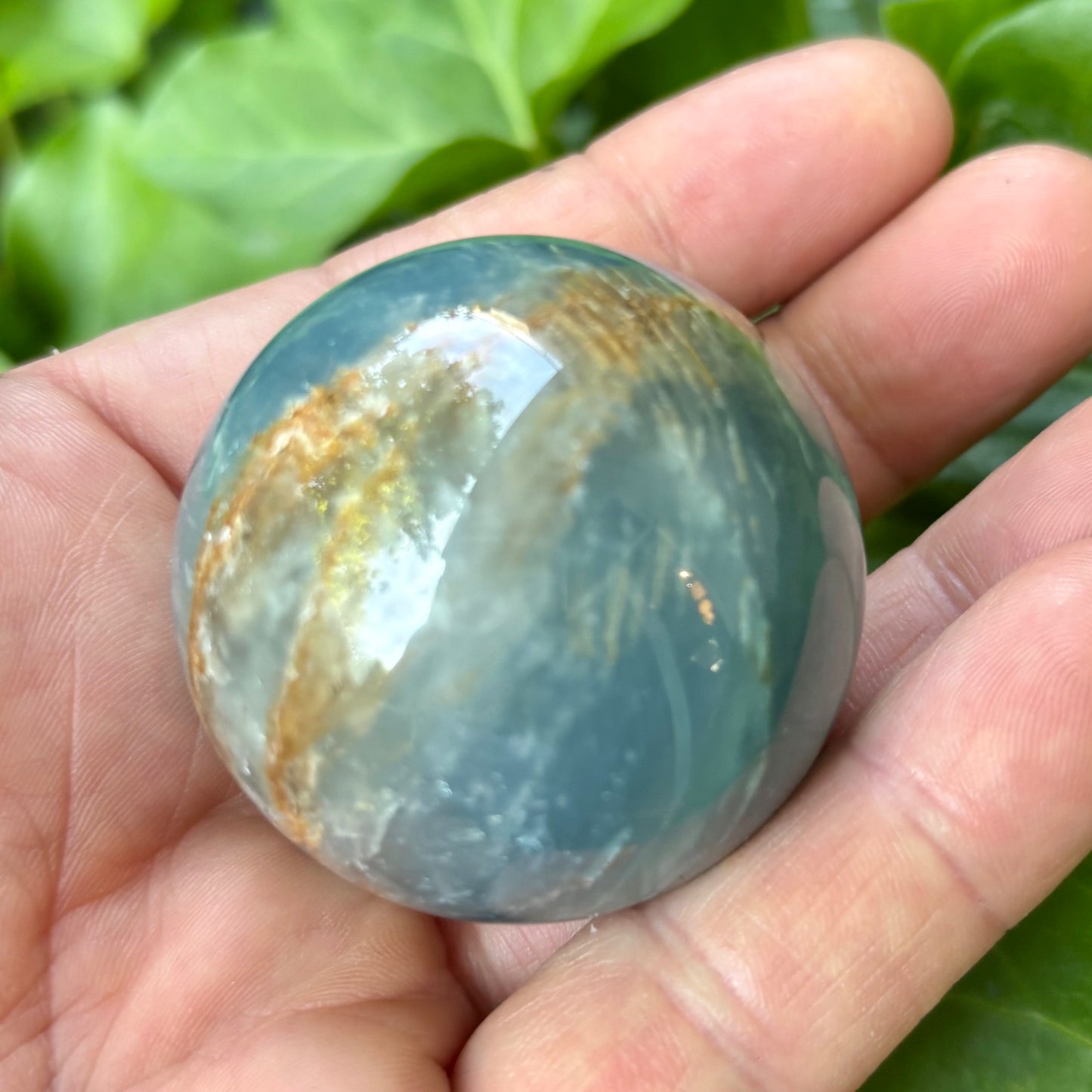 Blue onyx kugle - 4,5 cm | nr. 4 Blue onyx kugle - 4,5 cm | nr. 4