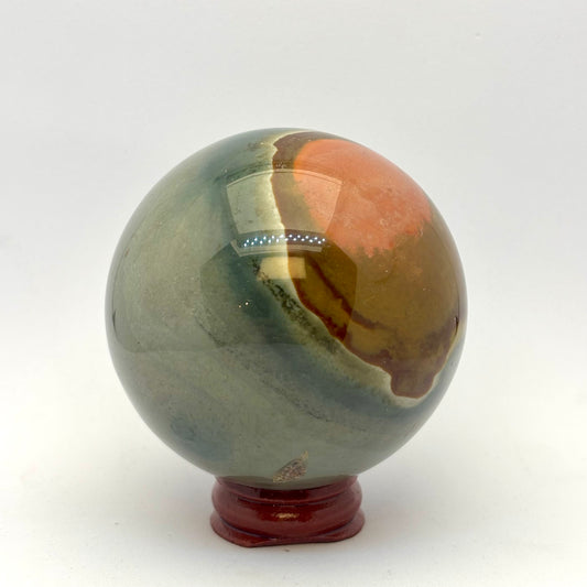 Billede af Polychrom jaspis kugle 7 cm