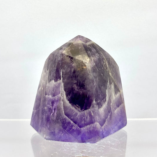 Billede af Chevron ametyst spids 6,5 cm - poleret | nr. 9