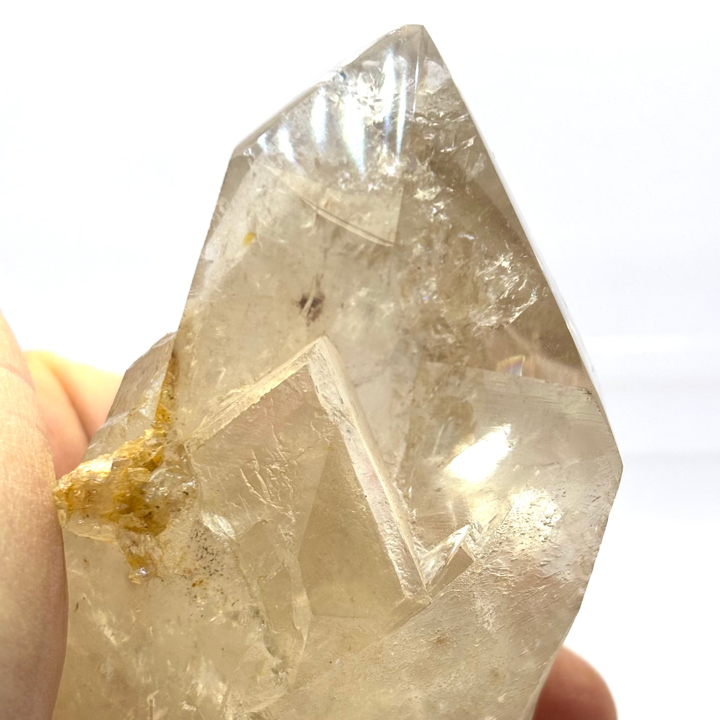 Bjergkrystal, delvist poleret, Angola 13 cm | nr. 1 Bjergkrystal, delvist poleret, Angola 13 cm | nr. 1