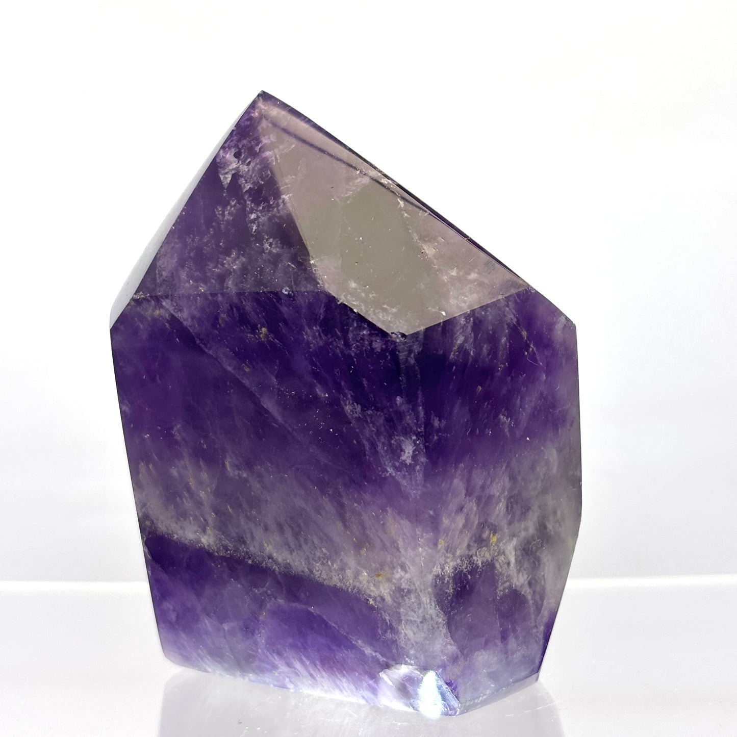 Chevron ametyst spids 8,5 cm - poleret | nr. 3 Chevron ametyst spids 8,5 cm - poleret | nr. 3