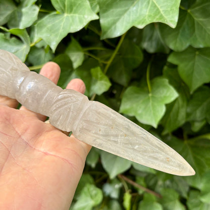 Phurba | håndskåret | Himalaya Bjergkrystal | 24,8 cm