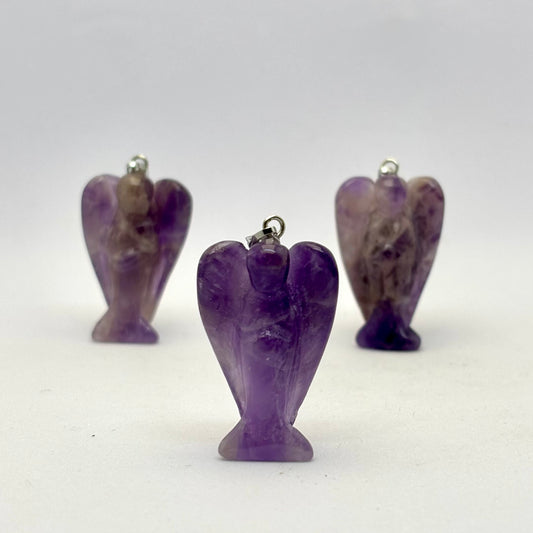 Billede af Vedhæng Ametyst engel - 3 cm