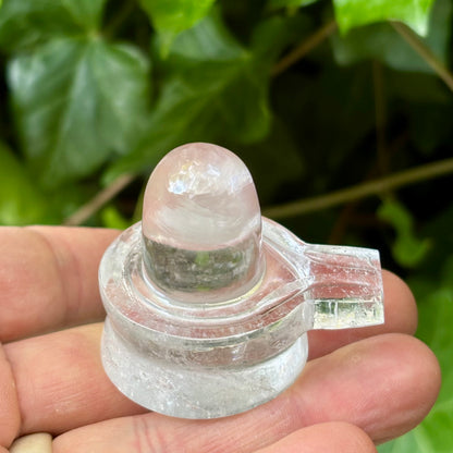 Shiva Linga | håndskåret Himalaya Bjergkrystal | 4,5 cm