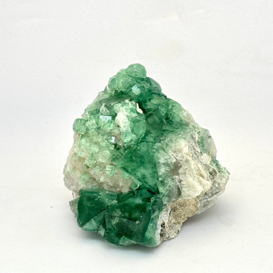 Billede af Kubischer grüner Fluoritcluster - 6 cm