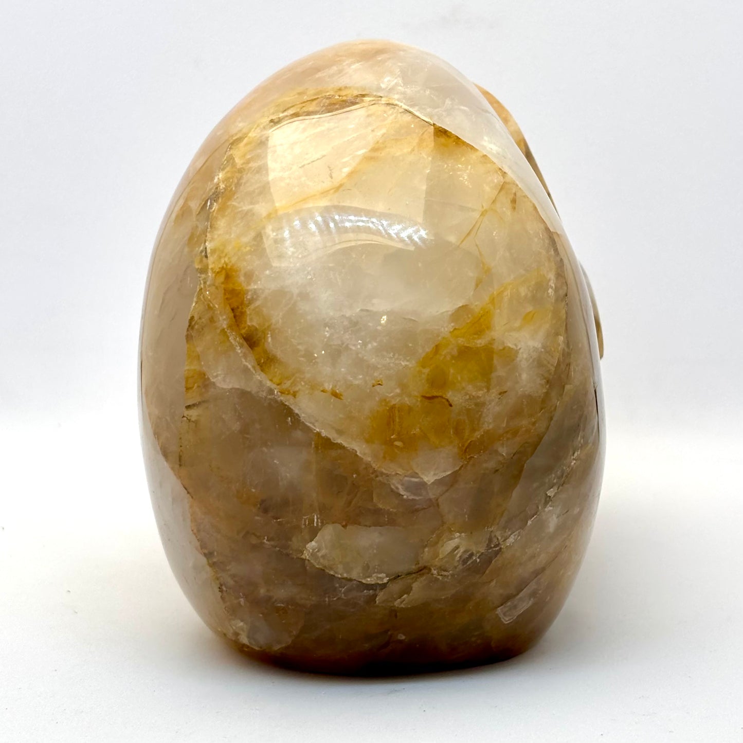 Krystal kranie | håndskåret Golden healer, Madagaskar  | 12,5 cm Krystal kranie | håndskåret Golden healer, Madagaskar  | 12,5 cm