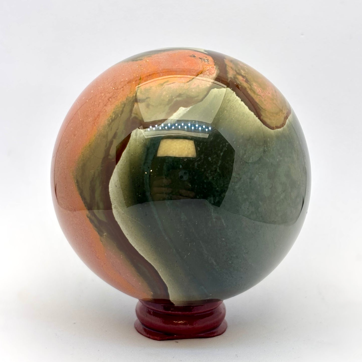 Polychrom jaspis kugle 8,5 cm Polychrom jaspis kugle 8,5 cm