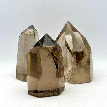 Røg kvarts trio super eksklusiv kvalitet | 5,8 - 6,4 cm