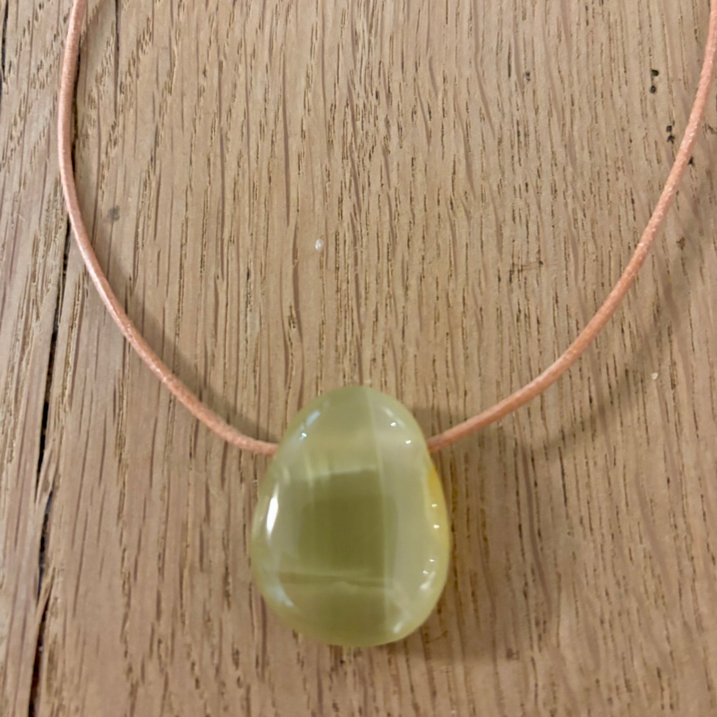 Gul Onyx halskæde nr 1 Gul Onyx halskæde nr 1