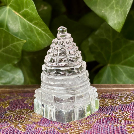Billede af Shree Yantra | håndskåret | Himalaya Bjergkrystal | mount meru | 5 cm