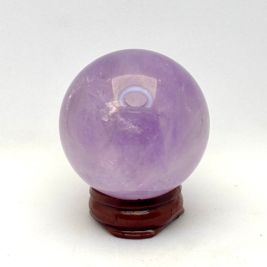 Billede af Ametyst kugle, klar og lys - 4,3 cm | nr. 7