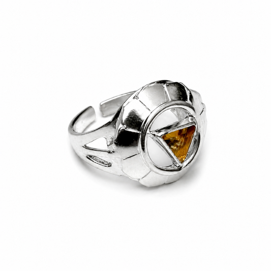 Billede af Solar Plexus fingerring | 925 Sterling Sølv og Citrin