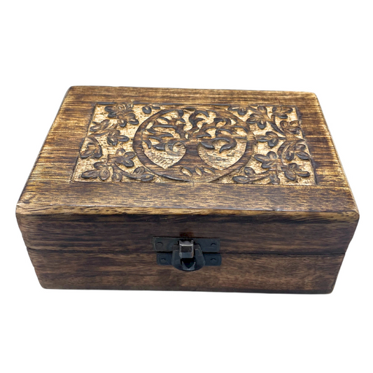 Billede af Mangotræ skrin - livets træ | 15 x 10 cm