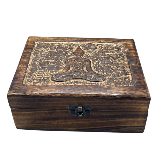 Billede af Mangotræ skrin - Buddha | 20 x 15 cm