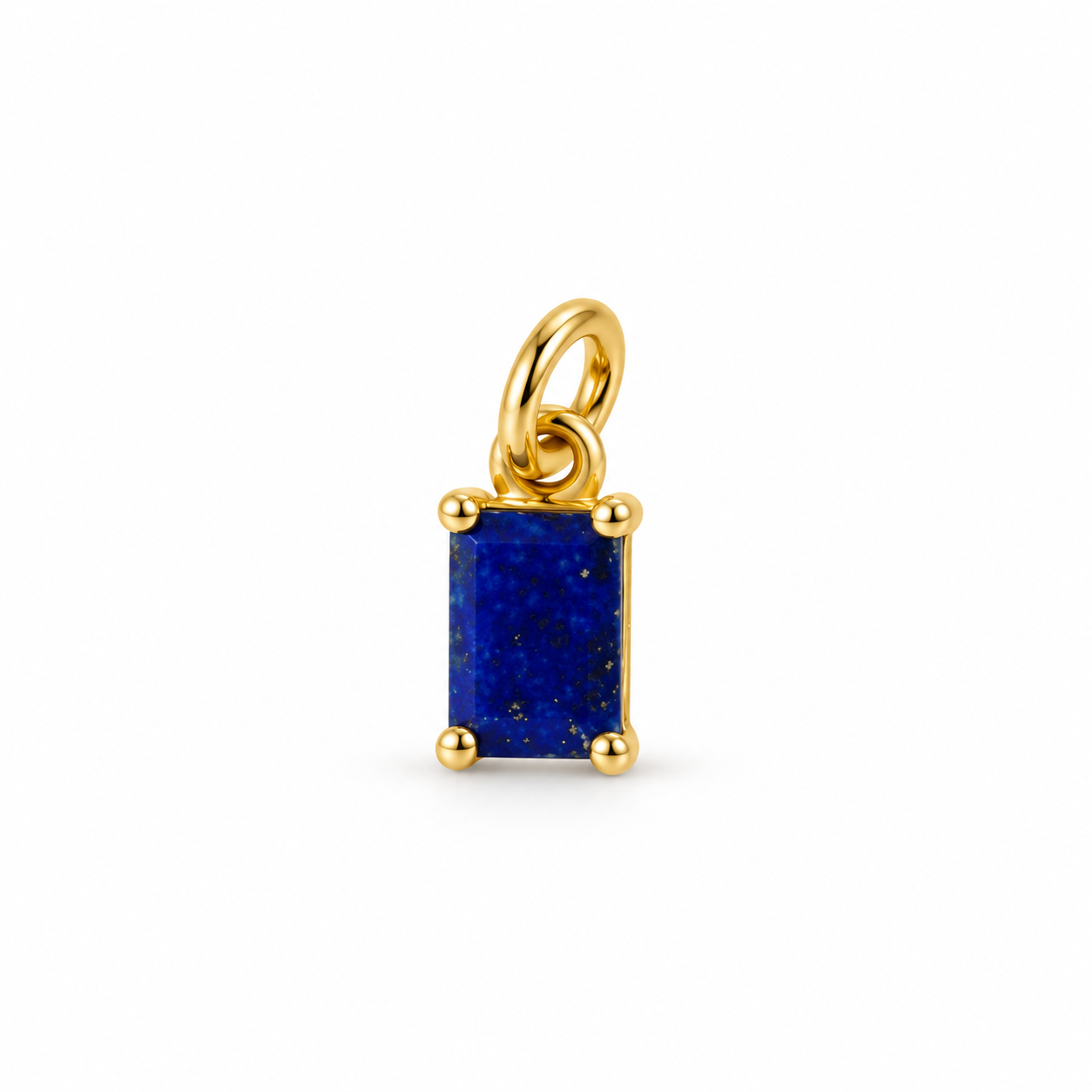 Lapis Lazuli charm – 18k forgyldt sølv vedhæng Lapis Lazuli charm – 18k forgyldt sølv vedhæng
