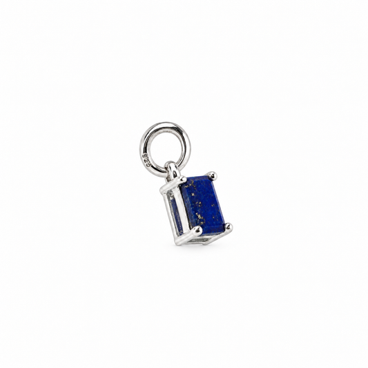 Billede af Lapis Lazuli charm – 925 Sølv vedhæng