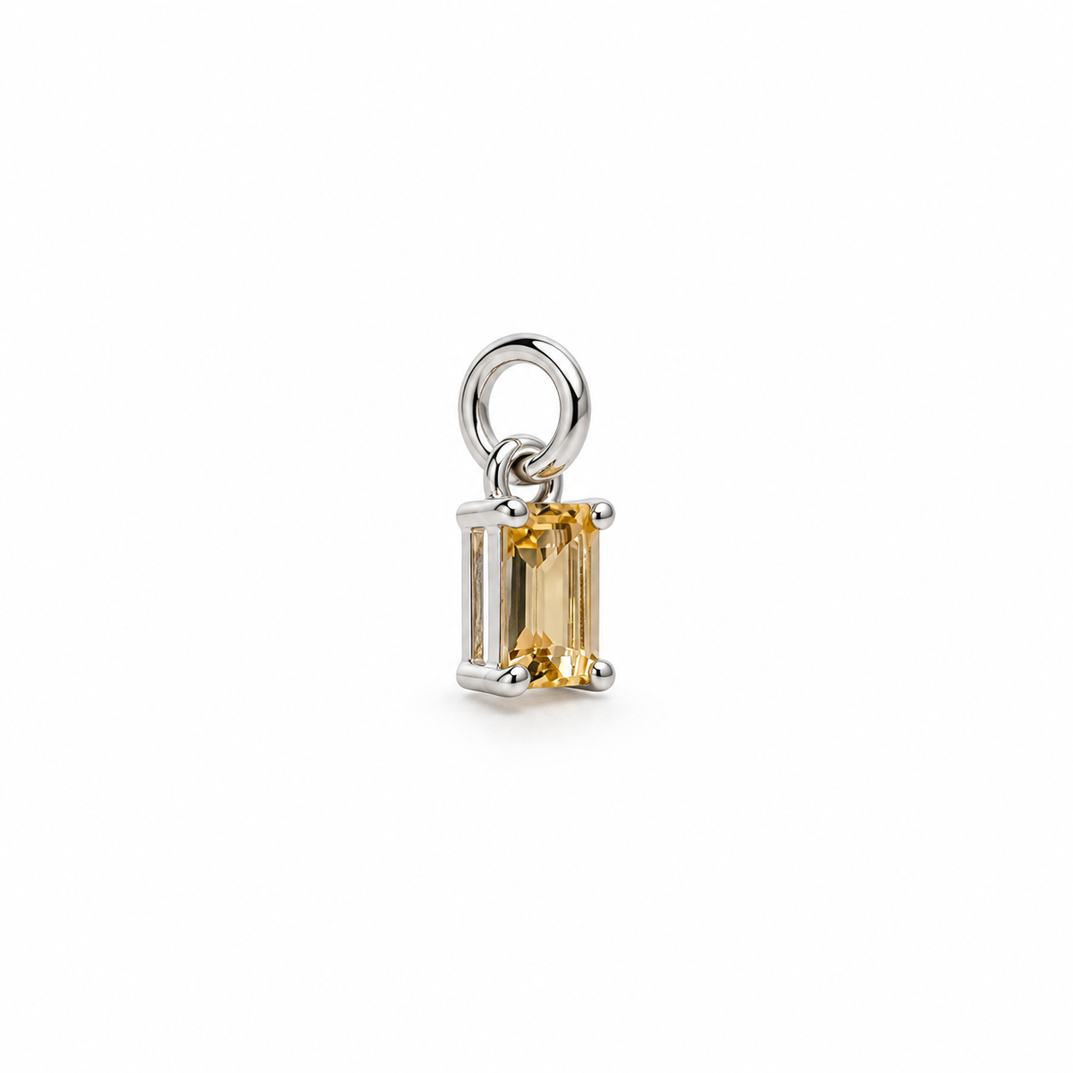 Citrin charm – 925 Sølv vedhæng Citrin charm – 925 Sølv vedhæng