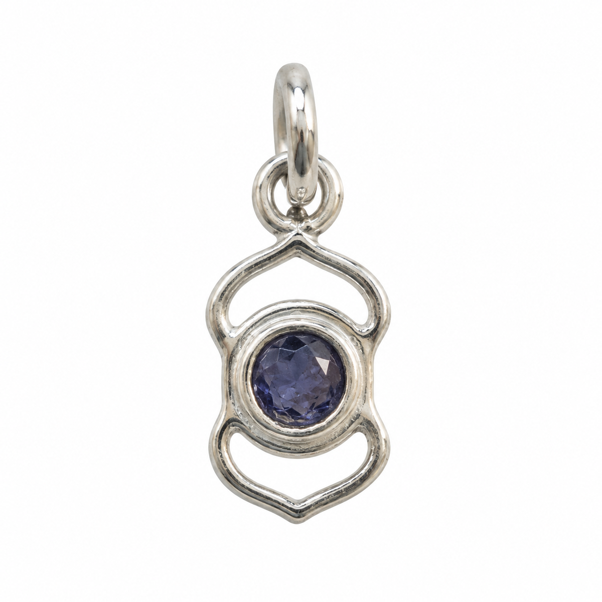 Iolit pande chakra charm – 925 sølv vedhæng Iolit pande chakra charm – 925 sølv vedhæng