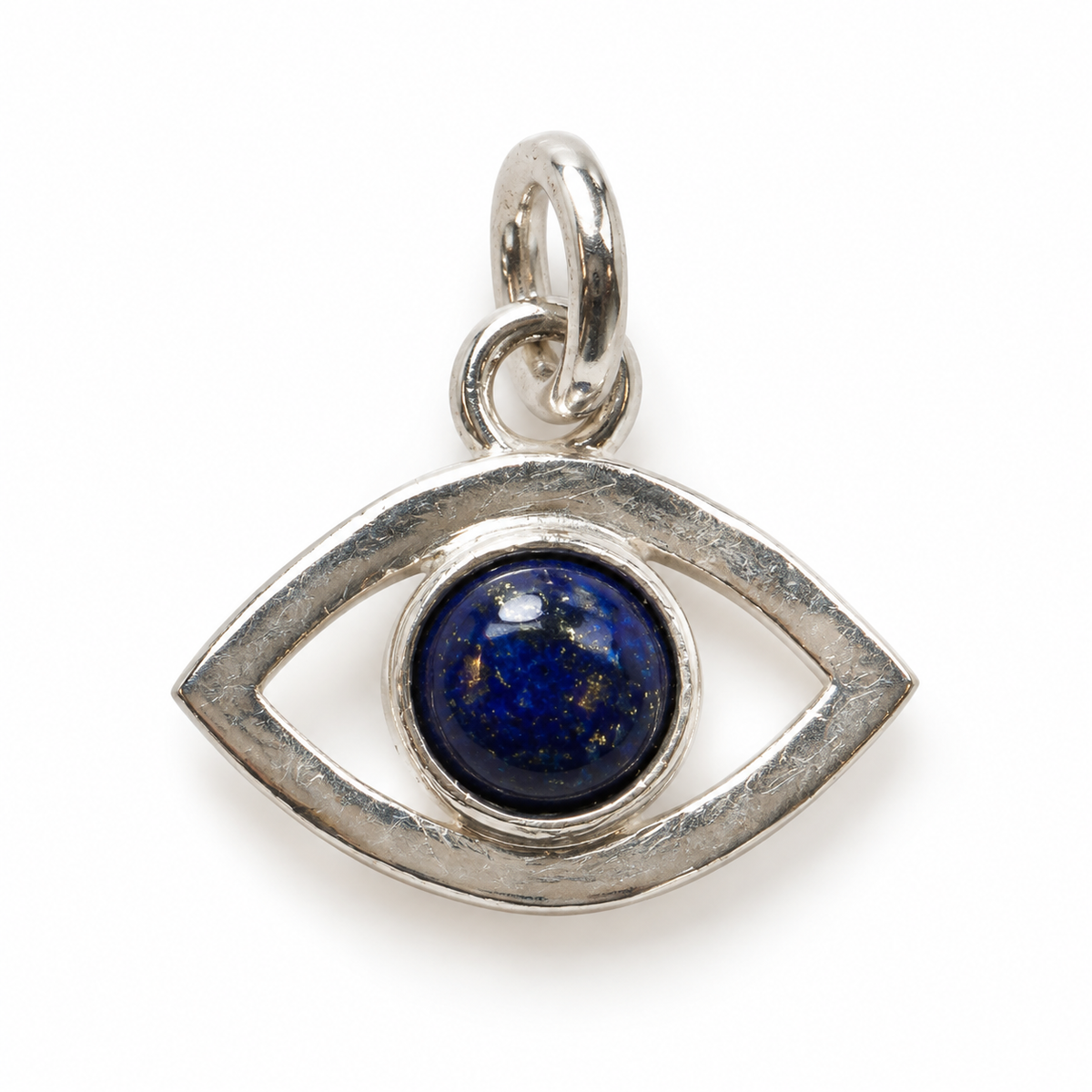 Lapis lazuli evil eye charm – 925 sølv vedhæng Lapis lazuli evil eye charm – 925 sølv vedhæng